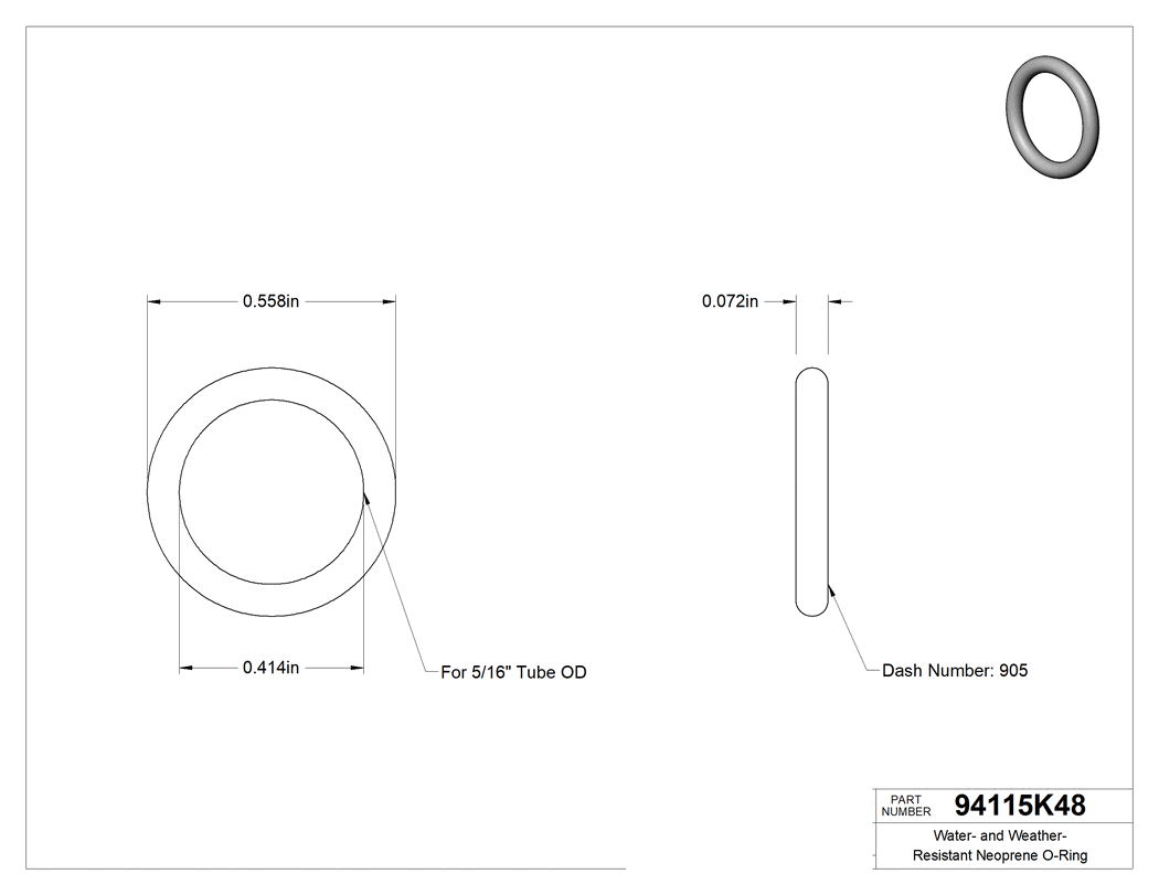 Technical drawing - 94115K48